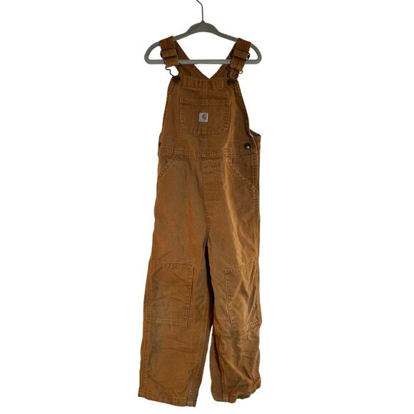 CARHARTT Unisex Toddler Canvas Bib Overalls / Size: 4T - Picture 1 of 12